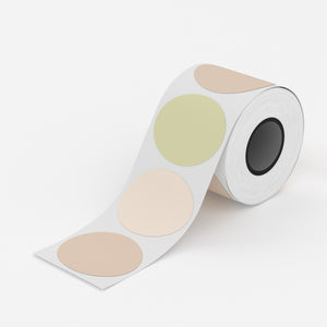 Rund flerfarget 41 x 41 mm