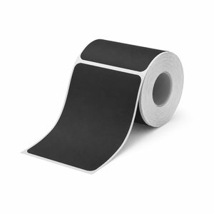 Etiketter matt svart - 50 x 70 mm (100-pakning)