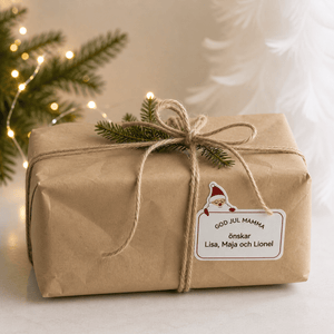 Etiketter tomte - 50 x 45 mm (160-pack)