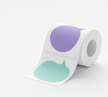 Niimbot etikettrull - hvite etiketter, runde, 31 x 31 mm, 210 stk.