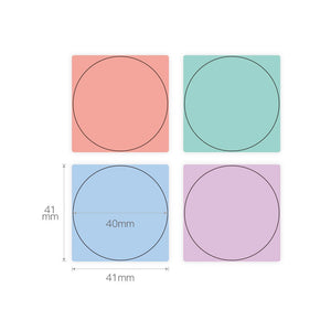 Niimbot Etikettrulle - Glädje, runda 41 x 41 mm, 175 st