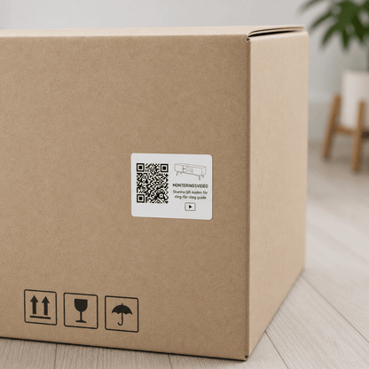 Vita etiketter - 50 x 70 mm (100-pack)