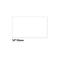 Vita etiketter med raka kanter - 50 x 30 mm (230-pack)