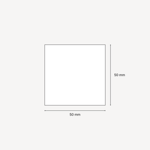 Vita etiketter med raka kanter - 50 x 50 mm (145-pack)